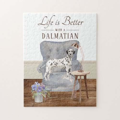 Life Is With A Dalmatian Jigsaw Puzzle