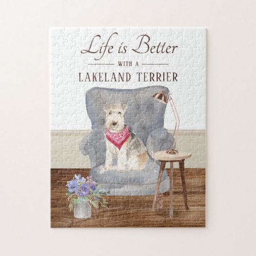 Life Is With A Lakeland Terrier Jigsaw Puzzle