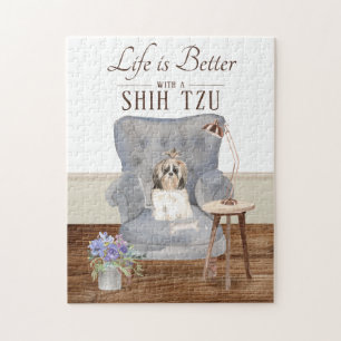 Life Is With A SHIH TZU Jigsaw Puzzle