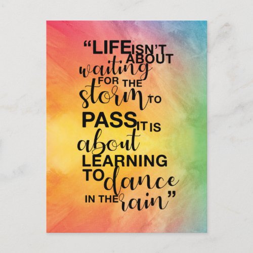 Life isnt about quote Postcard