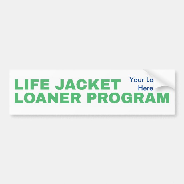 Life Jacket Loaner Sticker (Front)
