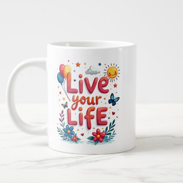 Life Jumbo Mug (Left)