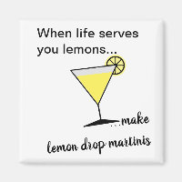 Life lemons lemon drop martini