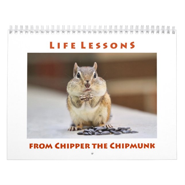 Life Lessons from Chipper the Chipmunk Calendar (Cover)