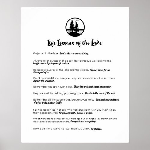 Life Lessons of the Lake poster