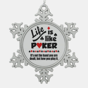 LIFE LIKE POKER Christmas ornament
