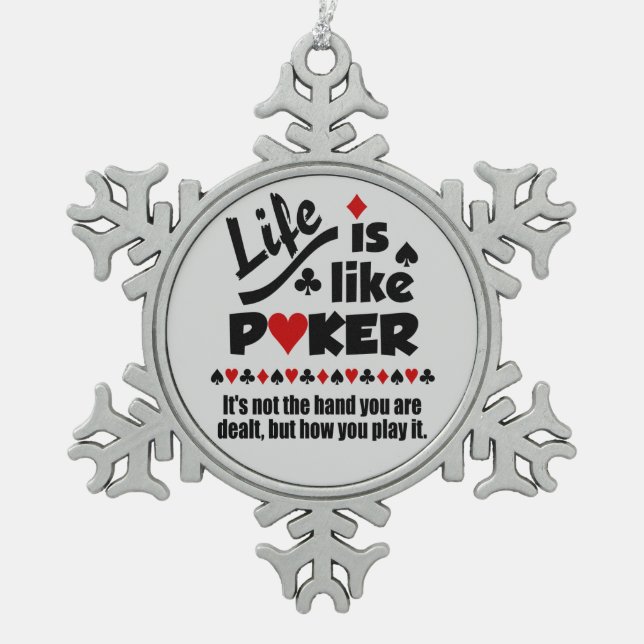 LIFE LIKE POKER Christmas ornament (Front)