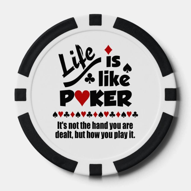 LIFE LIKE POKER custom poker chips (Front)