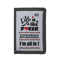 LIFE LIKE POKER custom wallets