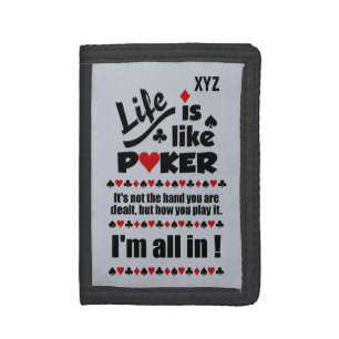 LIFE LIKE POKER custom wallets