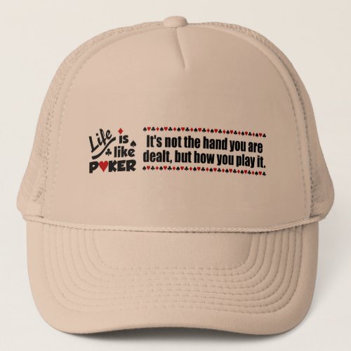 Life Like Poker hat