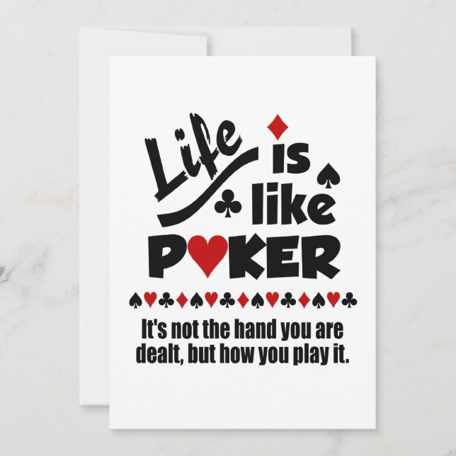 Life Like Poker invitation (Front)