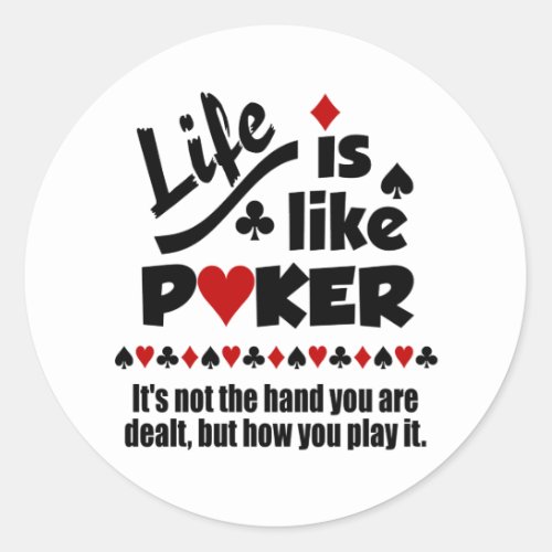 Life Like Poker stickers