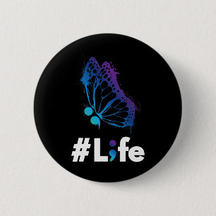 Life Love And Support Suicide Prevention Awareness Button