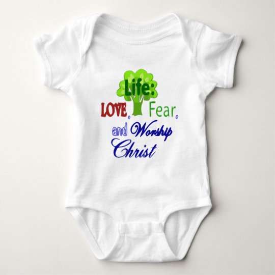 Life, Love, Fear & Worship Baby Bodysuit