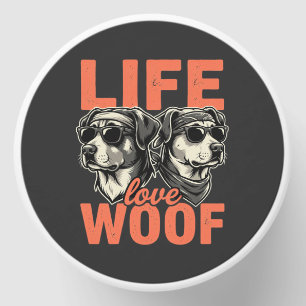 Life Love Woof Dog Lover Mini Candle Favors