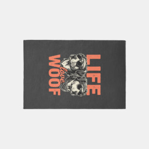 Life Love Woof Dog Lover Rug