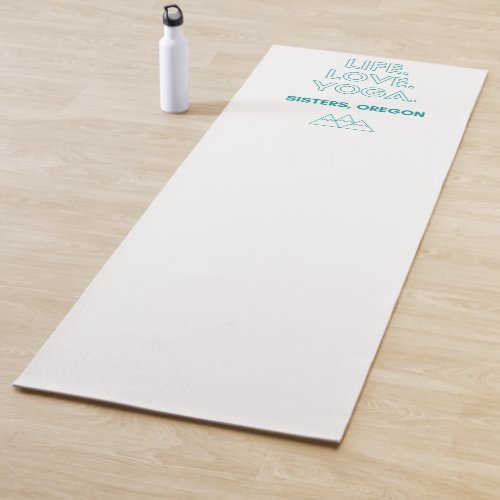 LifeLoveYoga Sisters Oregon Yoga Mat _ Teal