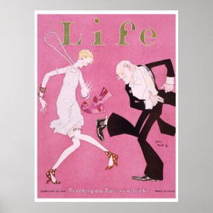 Life Magazine Cover Flapper 1926 Poster