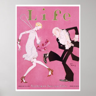 Life Magazine Cover Flapper 1926 Poster