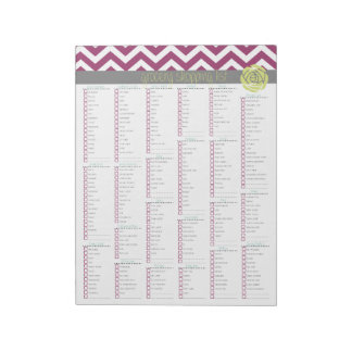 Life.More Organized. Grocery Shopping List Tearpad Notepad
