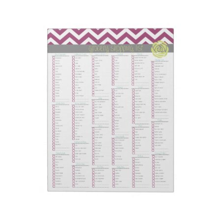 Life.more Organized. Grocery Shopping List Tearpad Notepad
