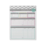 Life. More Organized.  Monthly Budget Notepad at Zazzle