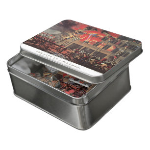 Life of a Fireman, Vintage Business Firemen Fire Jigsaw Puzzle