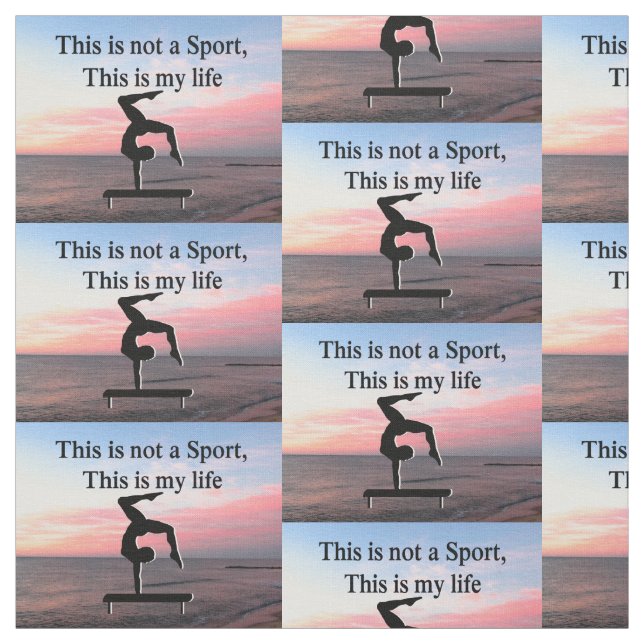 LIFE OF A GYMNAST FABRIC (Swatch)