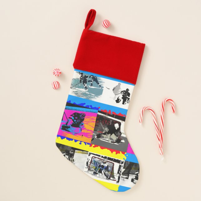Life of a Hockey Player - Ice Hockey Christmas Stocking (Front)
