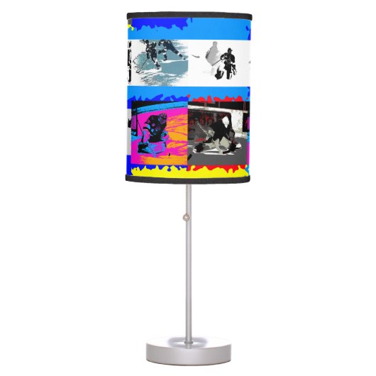 Life of a Hockey Player - Ice Hockey Table Lamp (Front)