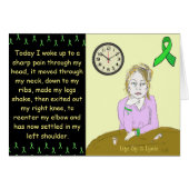 Life of a Lymie Lyme Disease Sick Lady Cartoon (Front Horizontal)