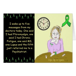 Life of a Lymie Lyme Disease Sick Lady Cartoon