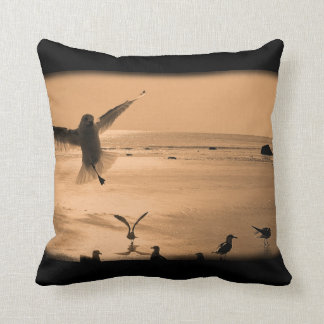 Life of a Seagull Throw Pillow