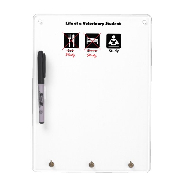 Life of a Vet Student Small Key Board (Front)