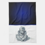 Life of a Young Gorilla Kitchen Towel