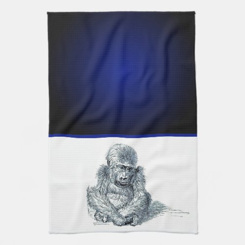 Life of a Young Gorilla Kitchen Towel