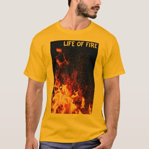 life of Fire Summer T_Shirt Men