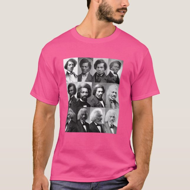 Life Of Frederick Douglass Shirt-Retro Black Histo T-Shirt (Front)