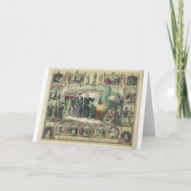 Life of Martin Luther & Heroes of the Reformation Card (Front)