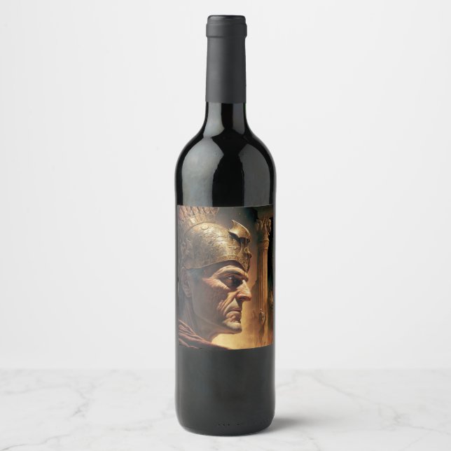 Life of Nicias and Crassus Wine Label (Front)