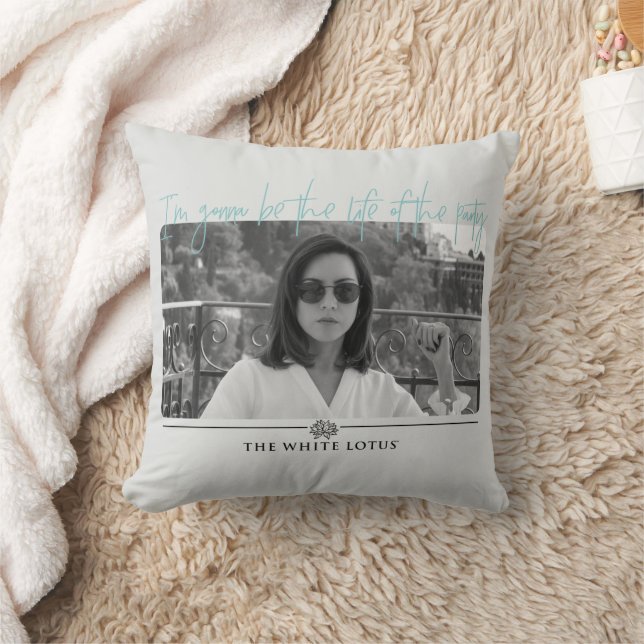 Life of the Party - The White Lotus Throw Pillow (Blanket)