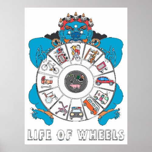 Life of wheels poster
