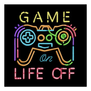 Life off Neon Strips Poster