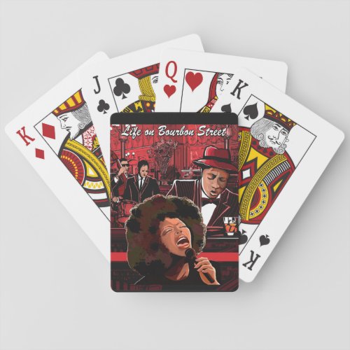 Life on Bourbon Street Playing Cards Music Theme Poker Cards