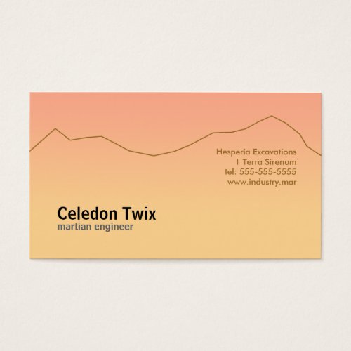 Life on Mars Business Card Template