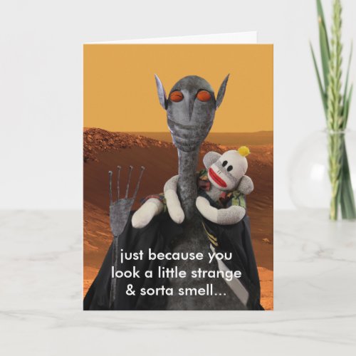 Life on Mars Birthday Card