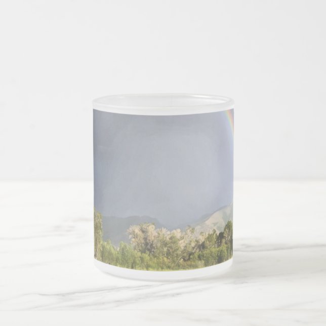 Life on the Blackman Ranch Frosted Glass Coffee Mug (Center)