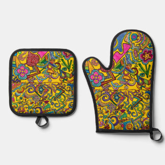 Life Oven Mitt & Pot Holder Set