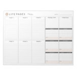 Life Pages Planner By Between Carpools Notepad at Zazzle